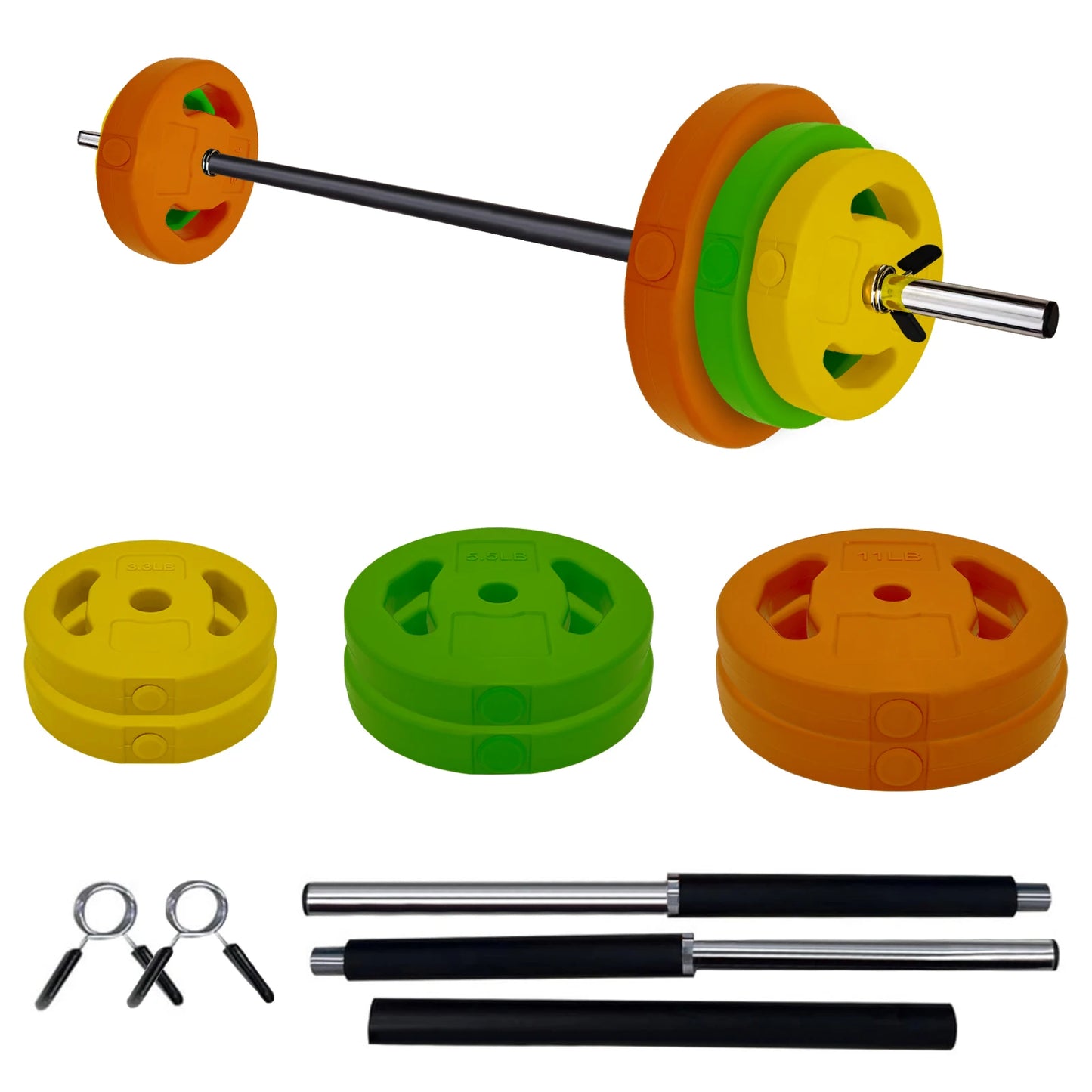 TWISTER.CK Adjustable Barbell Disk Weights Set 40lb 20kg