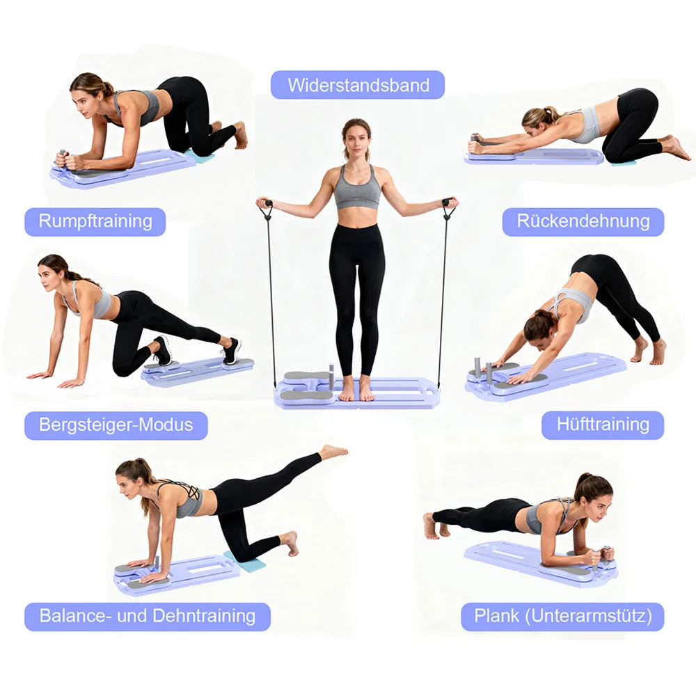 Foldable Pilates Ab Board Multifunctional Core Fitness Mat