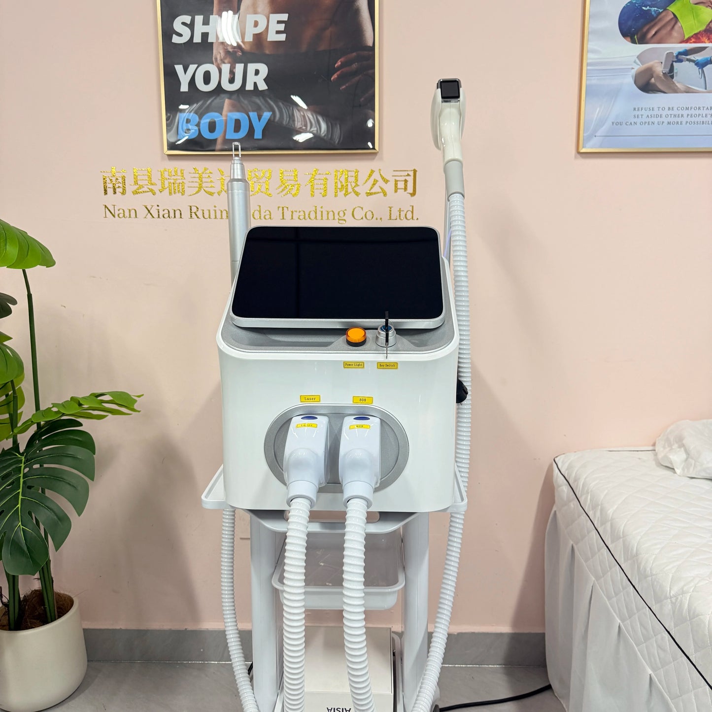 5000W FAC Soprano 2 in 1 808+ Picosecond Diode Hair Removal Device Picosecond Tattoo Removal Permanent Hair Removal