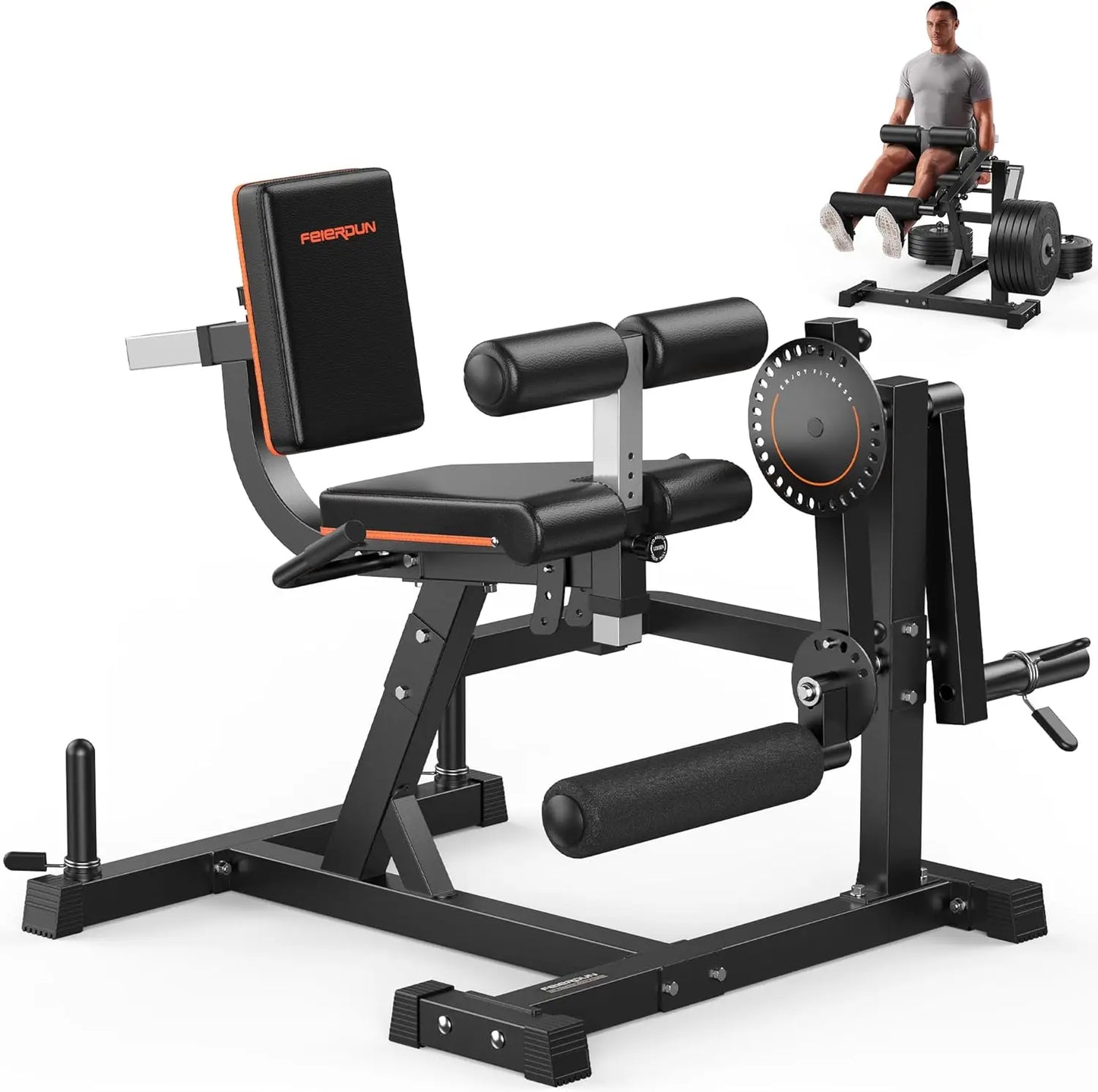 Feierdun Leg Extension Curl Machine For Lower Body Workouts Adjustable
