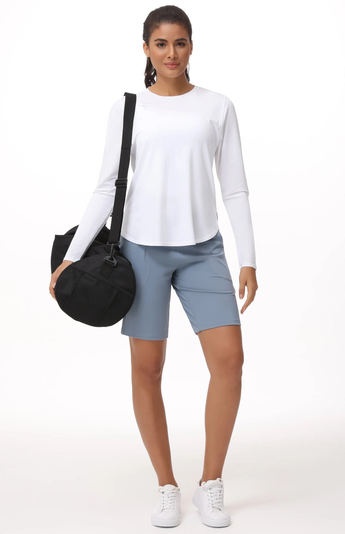 The Gym People Women's Long Sleeve Thumb Hole Yoga Shirt