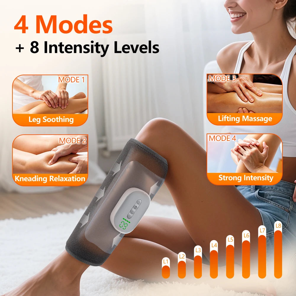 Agdoad Cordless Pneumatic Air Compression Leg Calf Massager