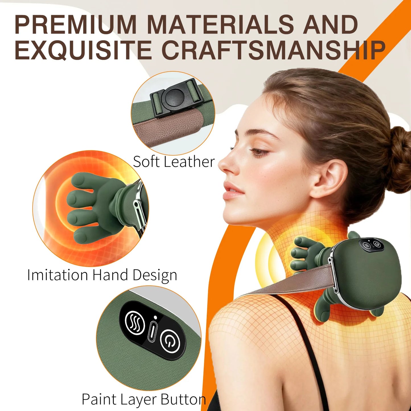 Shoulder And Neck Massager With Heated 4D Kneading Massage