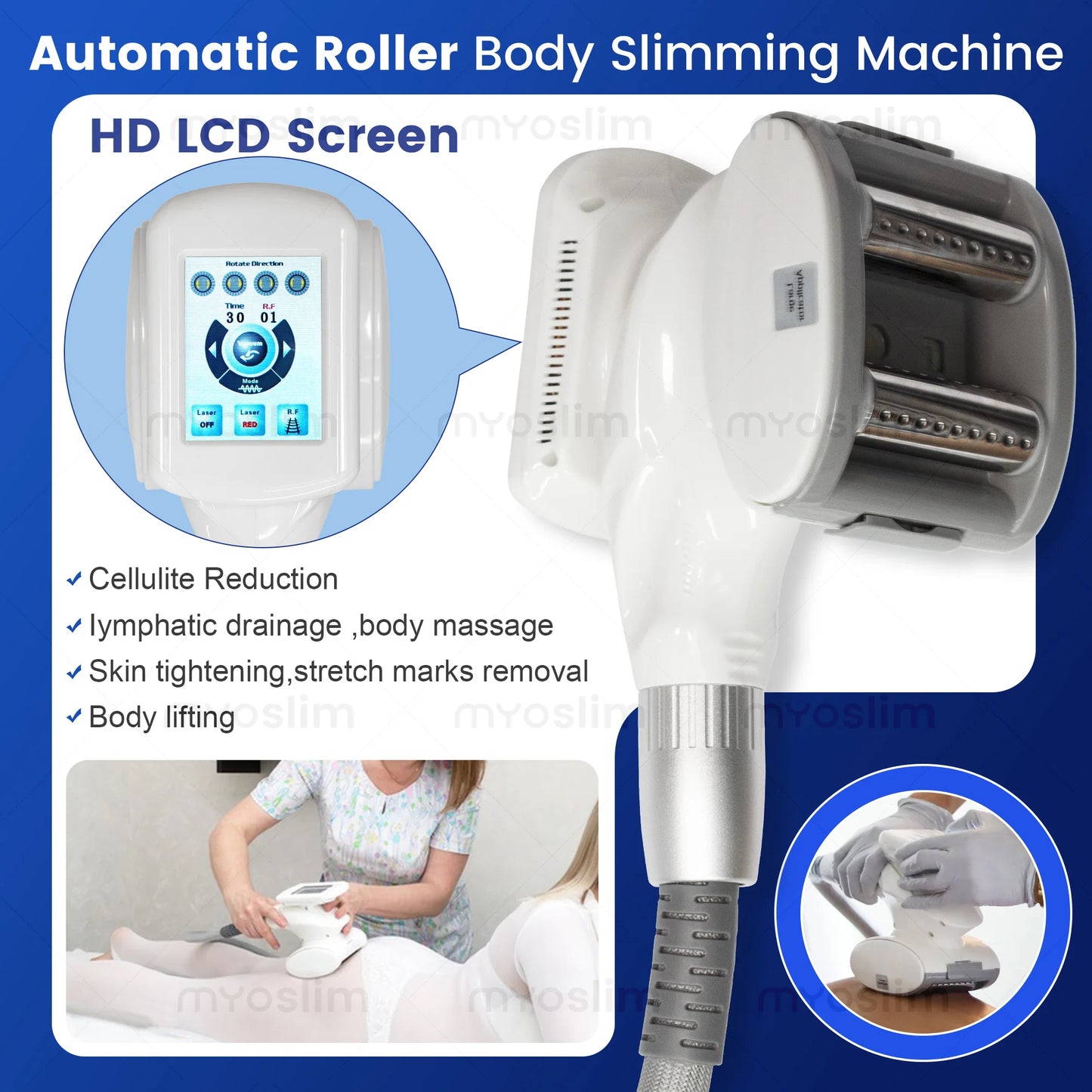MYOSLIM Portable V9 Vela Body Shaping Vacuum Cavitation Massage