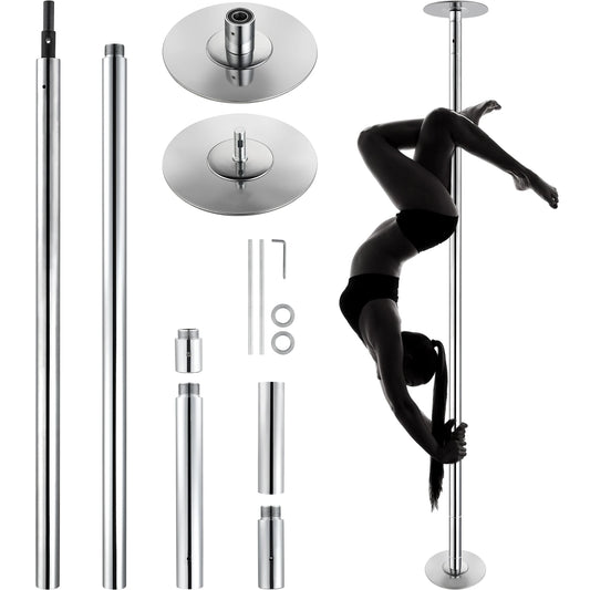 SucceBuy Portable Stainless Steel Dancing Pole Kit Removable