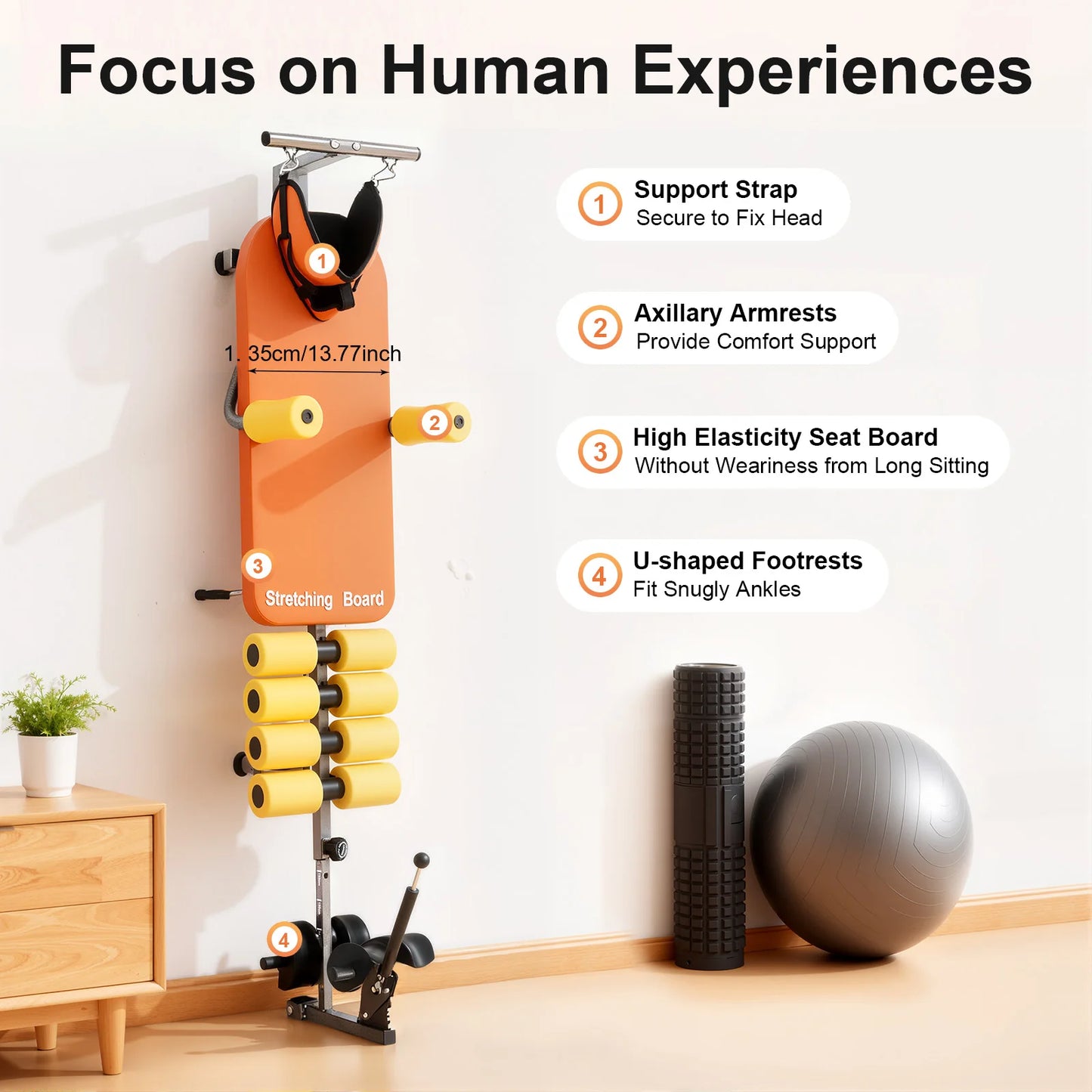 Adjustable Back Stretch Bench For Neck And Back Pain Relief