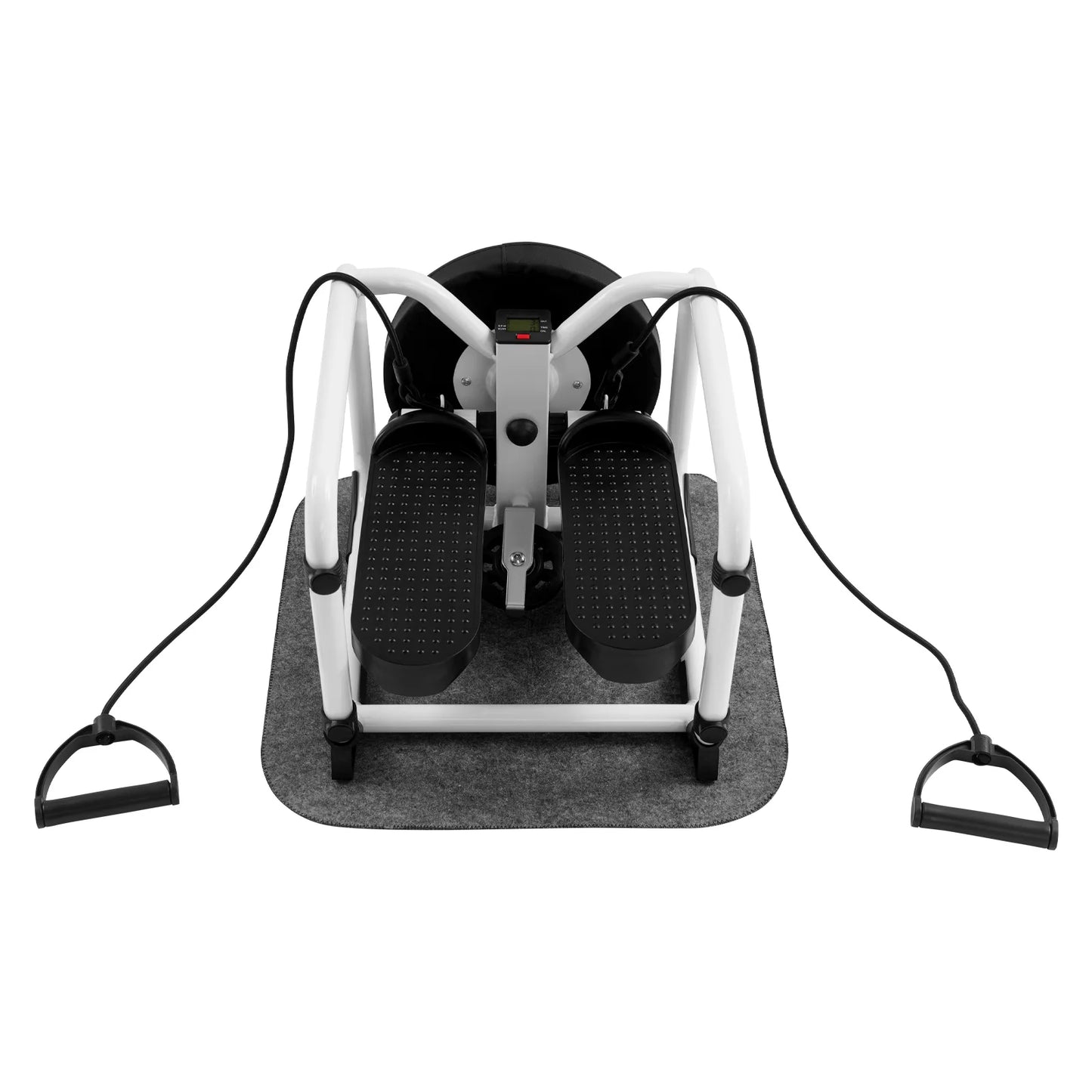 Stair Stepper With Seat And Resistance Bands For Home Gym