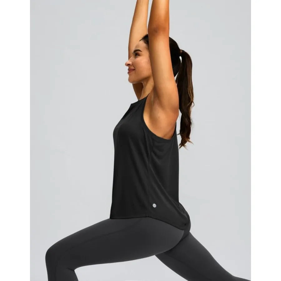 Women's Bamboo Fiber Racerback Workout Tank Top For Yoga