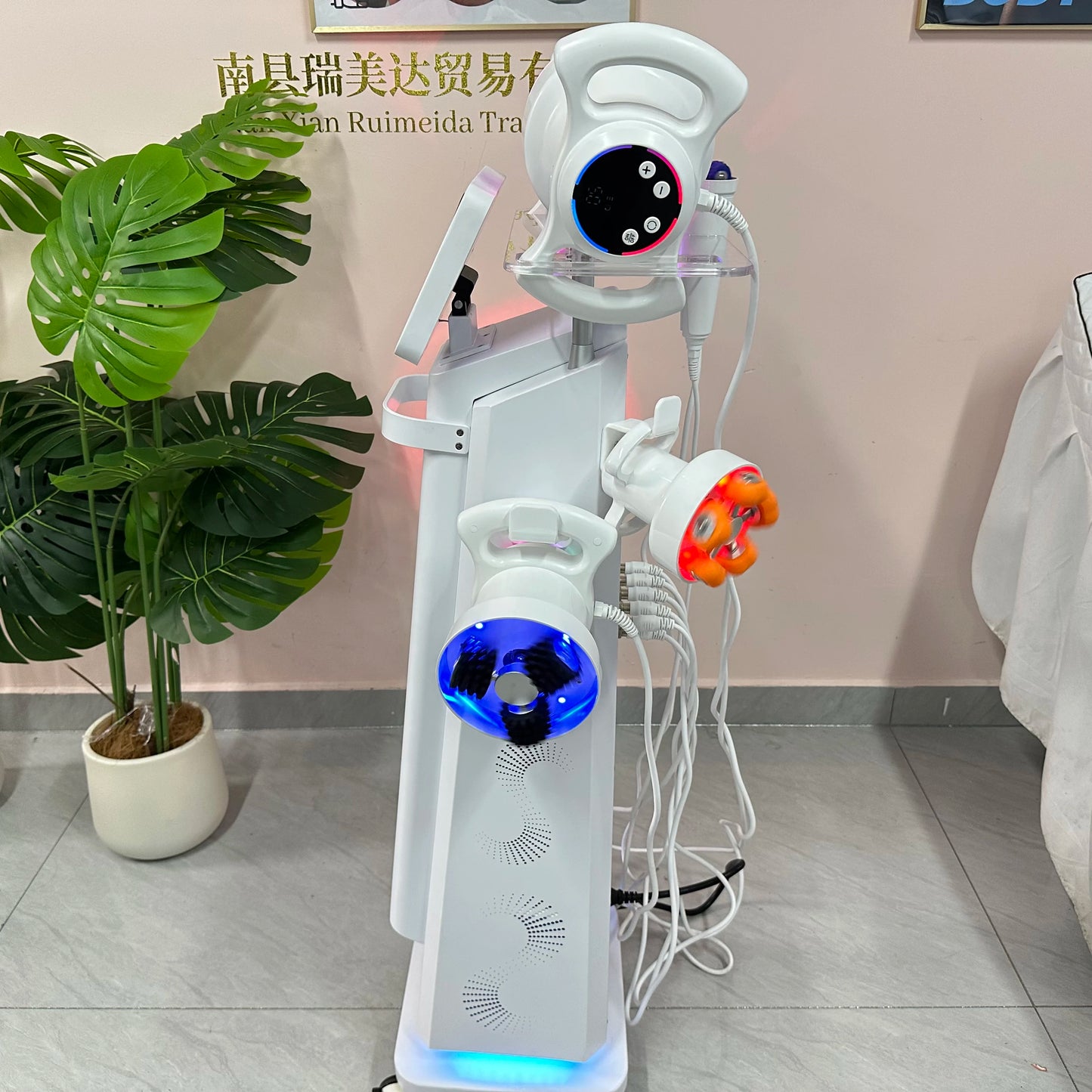 Myoslim 6 Handle 360 Rotating Body Massage Machine Dual Direction Roller Smart Control Ergonomic Design for Beauty Salon
