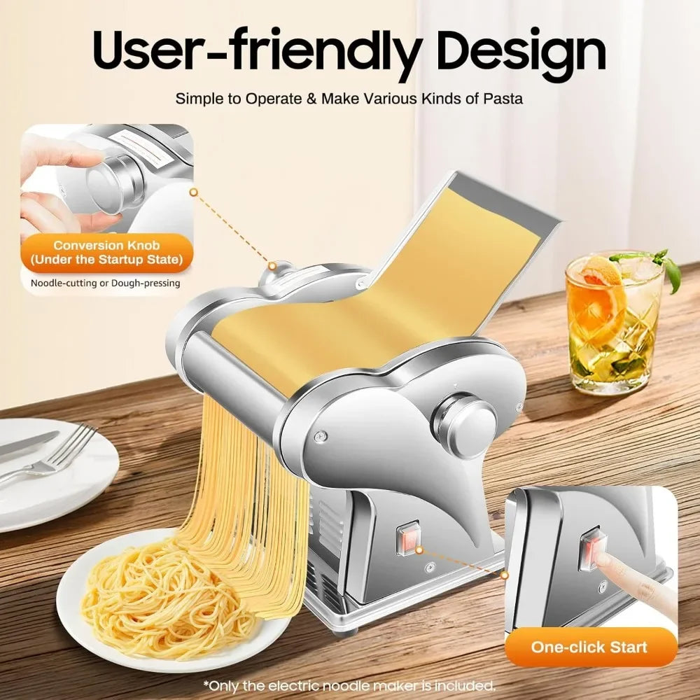 Bymaocar Automatic Noodle Machine 135W Tabletop Pasta Maker
