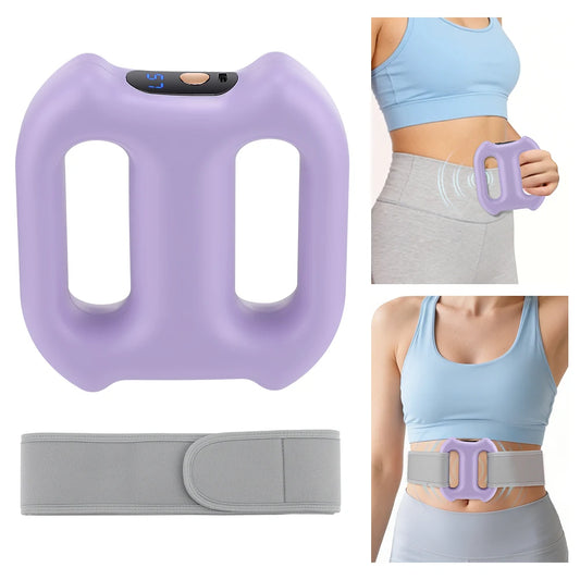 Electric Full-Body Fascia Massager with Belt Dual-Ring Ergonomic Portable Vibration Fat Loss Deep Tissue Body Muscle Relaxation