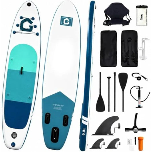 Inflatable Stand Up Paddle Board Durable PVC Ultra Stable