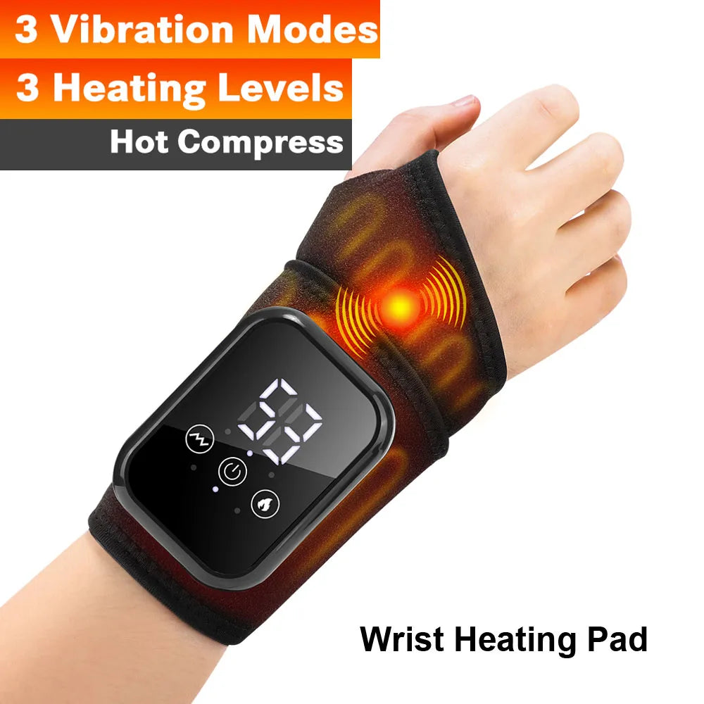 Hailicare Rechargeable Heated Ankle Brace Vibration Massager
