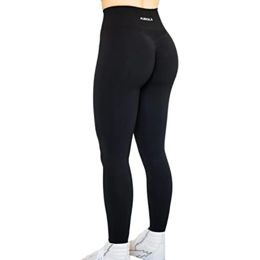 AUROLA Seamless Scrunch Leggings For Women Gym Yoga Pants