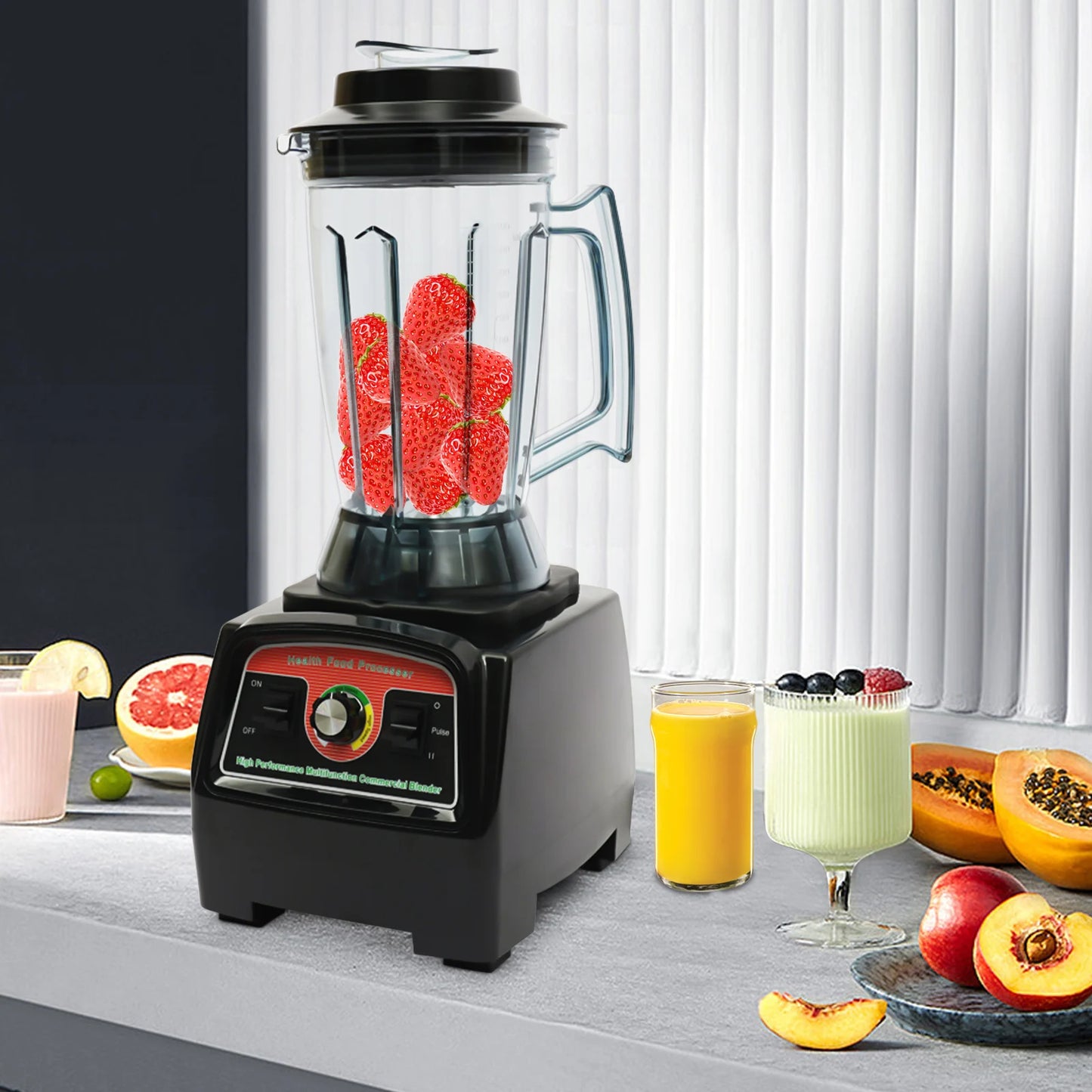 Bymaocar Large Capacity Juicer Blender For Juices And Milkshakes