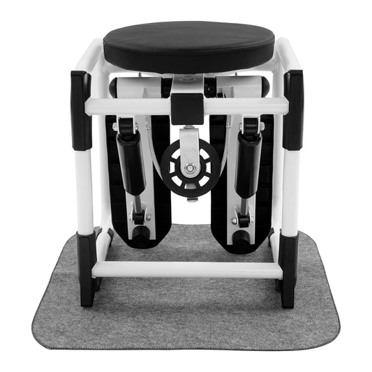 Stair Stepper With Seat And Resistance Bands For Home Gym