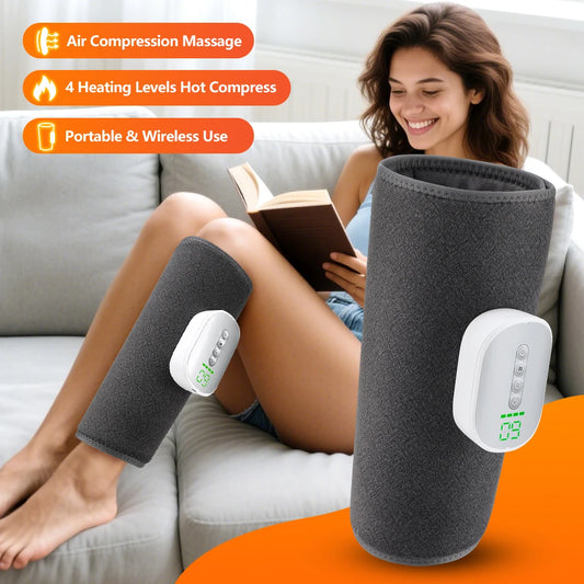 Agdoad Cordless Pneumatic Air Compression Leg Calf Massager