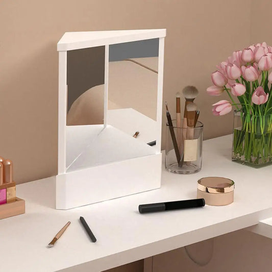 Non-Reversing Vanity Makeup Mirror Tabletop Real Reflections Beauty Mirror