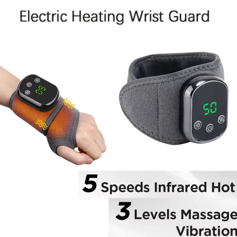 Hailicare Rechargeable Heated Ankle Brace Vibration Massager