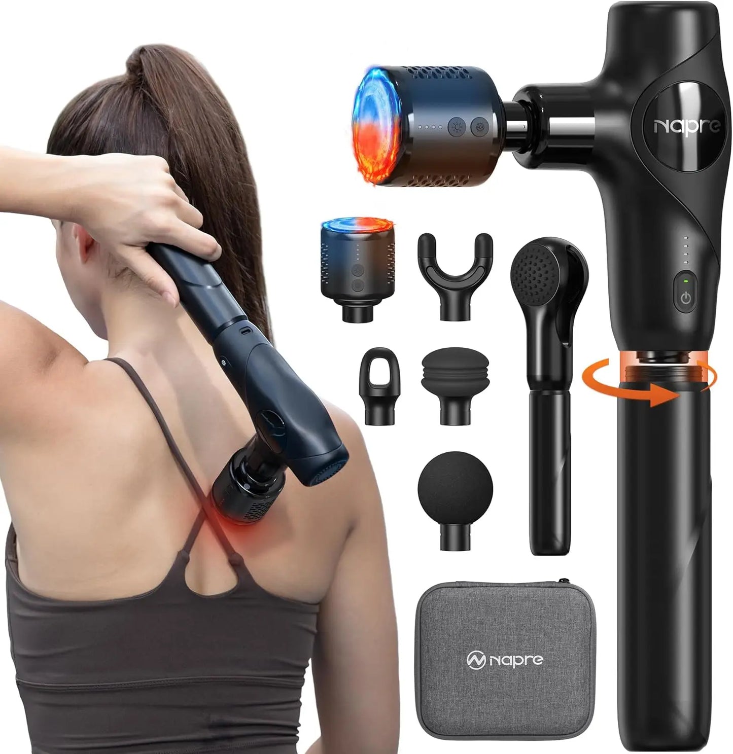 3in1 Mini Massage Gun With Heat And Cold Therapy Massager