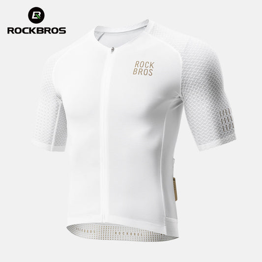 Rockbros Men Cycling Jersey Quick Dry Breathable Athletic Top