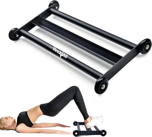 Glute Ham Glider With Urethane Wheels For Home Gym Workouts