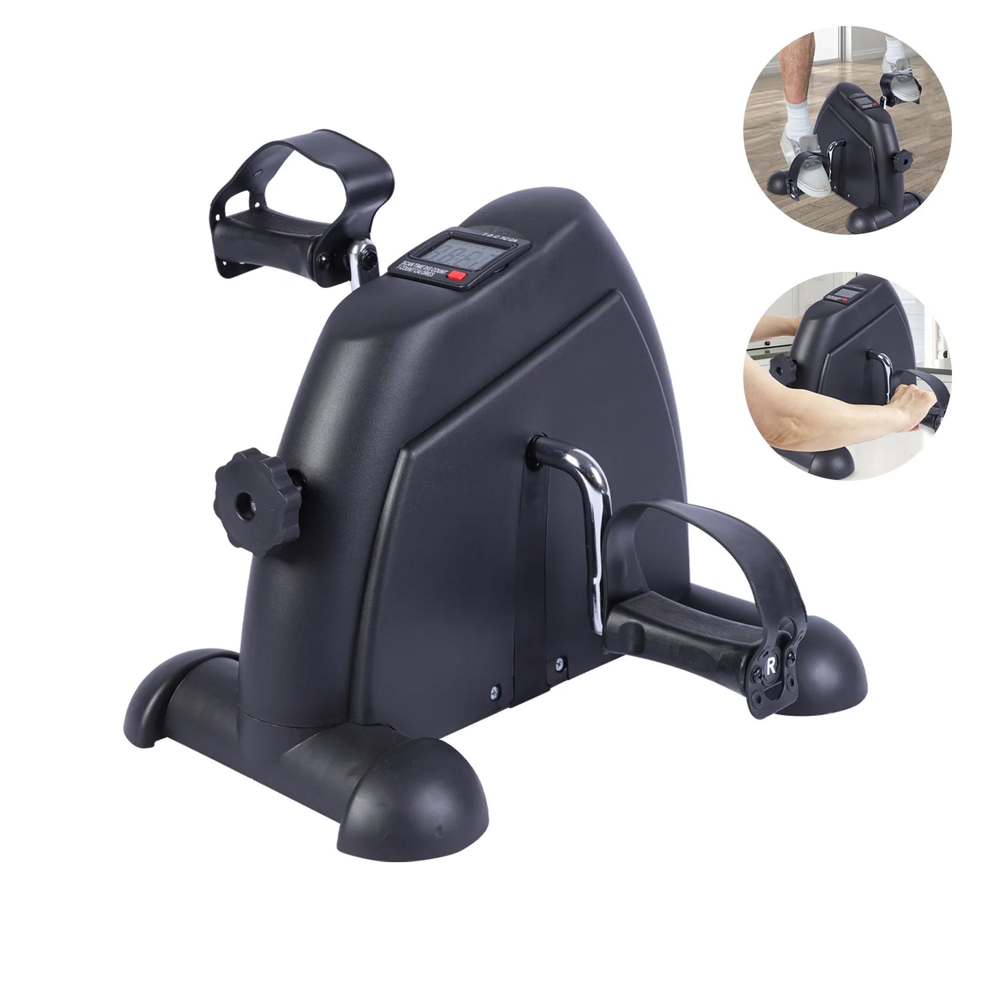 Mini Under Desk Stepper Pedal Exercise Bike With LCD Display