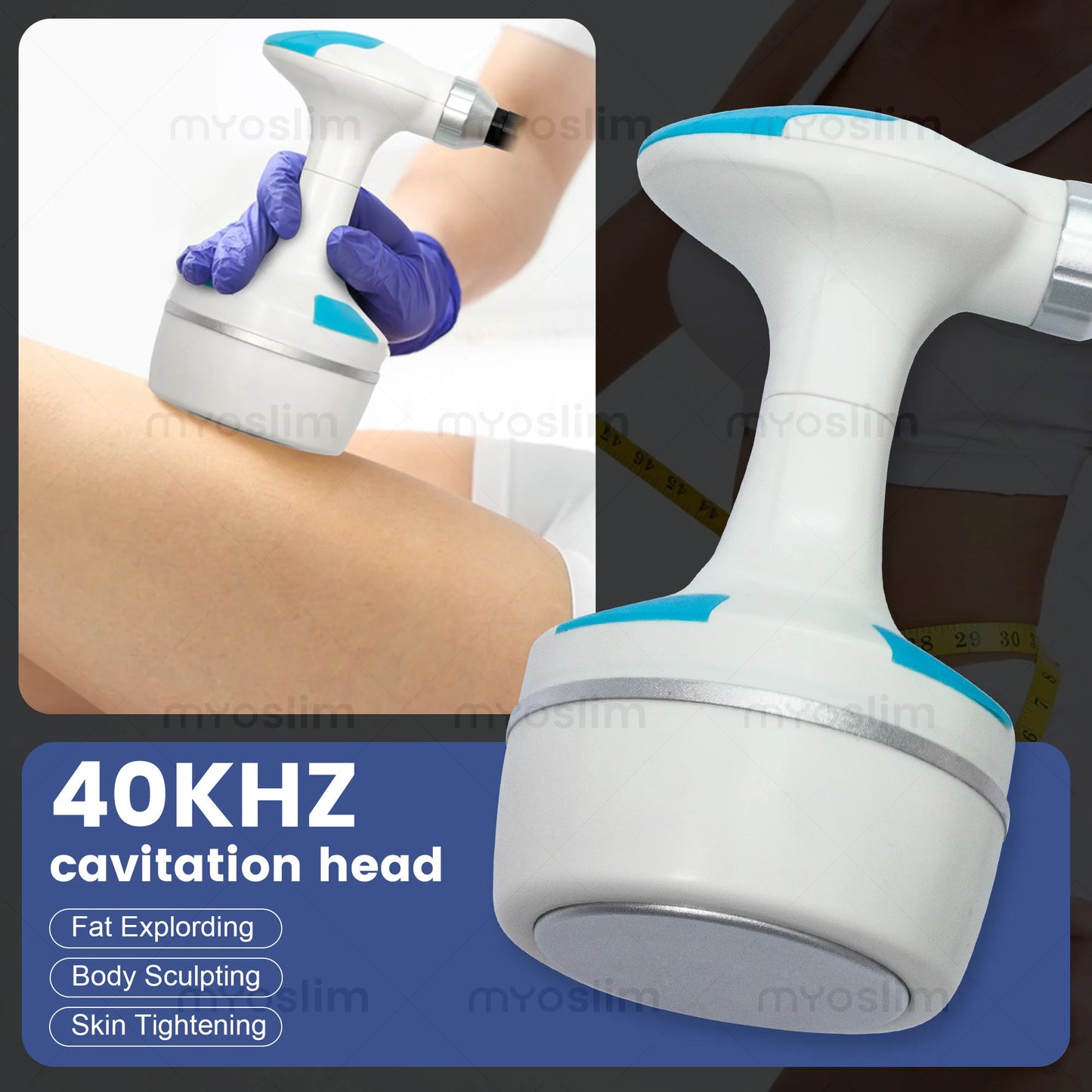 MYOSLIM Portable V9 Vela Body Shaping Vacuum Cavitation Massage