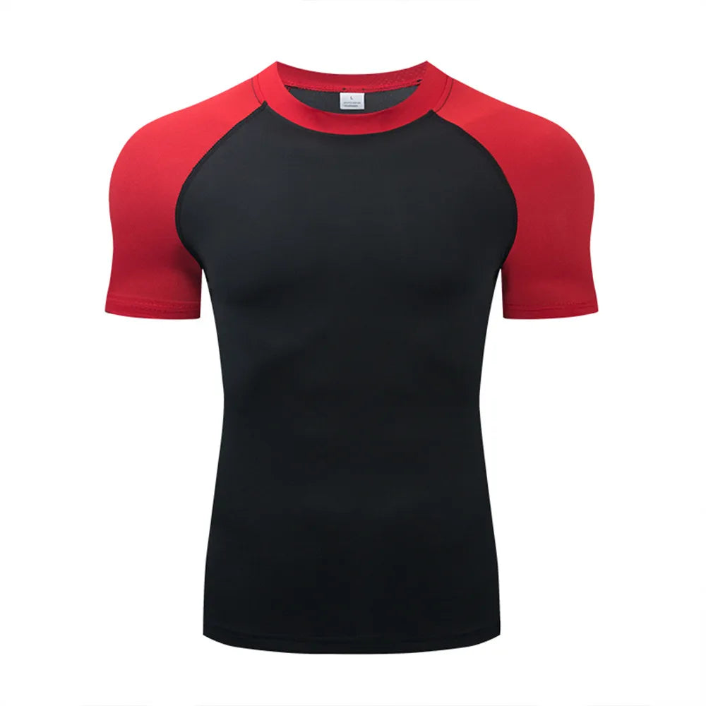 Men's Compression T Shirt For Outdoor Training And Fitness