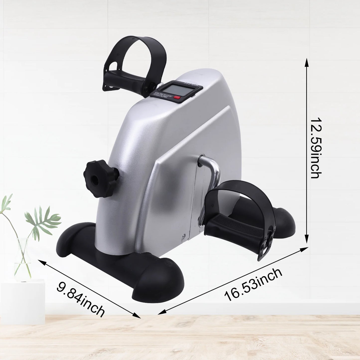 Mini Under Desk Stepper Pedal Exercise Bike With LCD Display