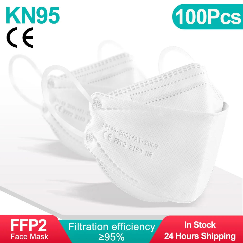 YUKUI KN95 FFP2 KF94 Face Mask CE Certified Disposable Masks