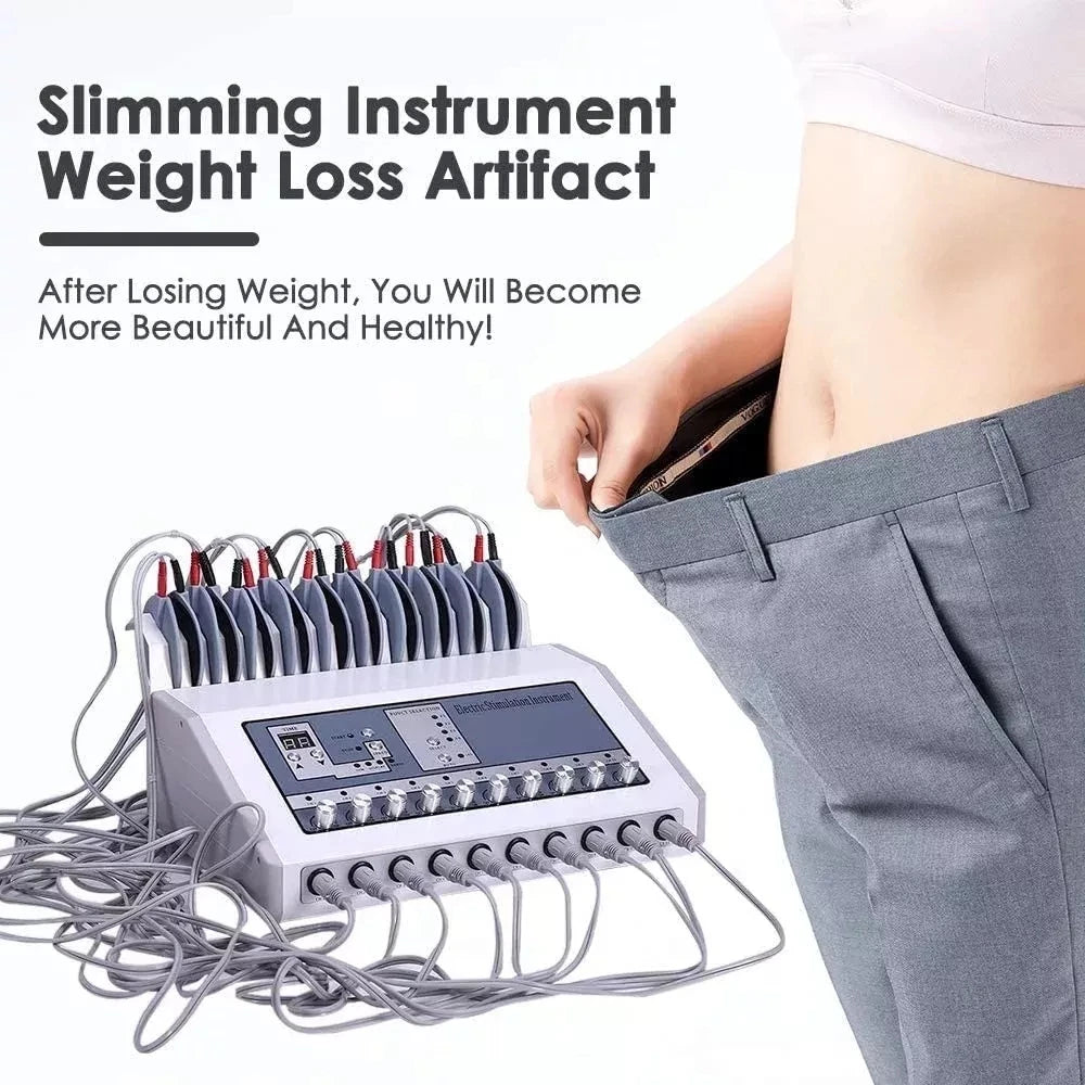 3 iN 1 Microcurrent muscle stimulator Electrostimulation Machine Russian Waves Electric Muscle Stimulator massager Body Massager Weight Loss machine