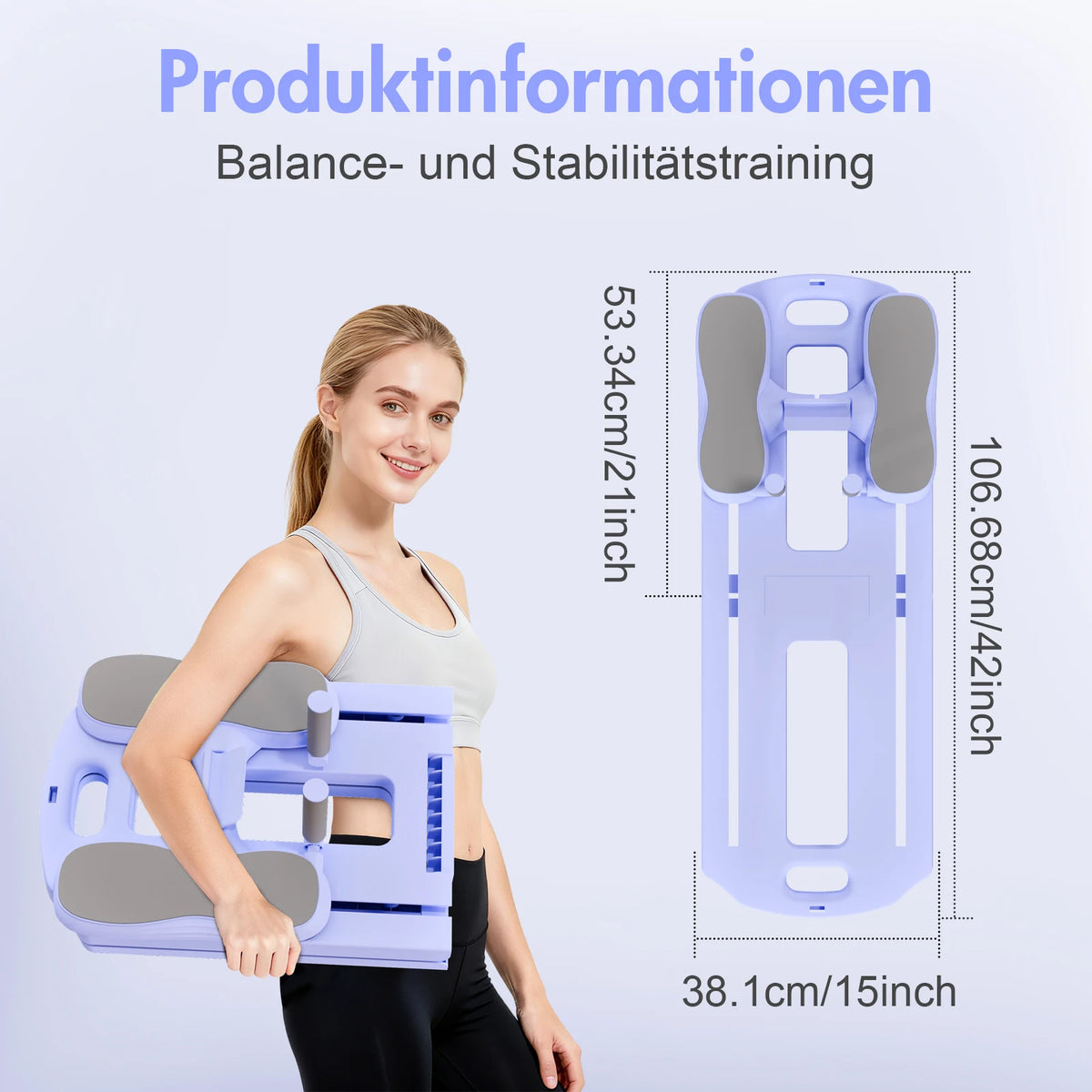 Foldable Pilates Ab Board Multifunctional Core Fitness Mat
