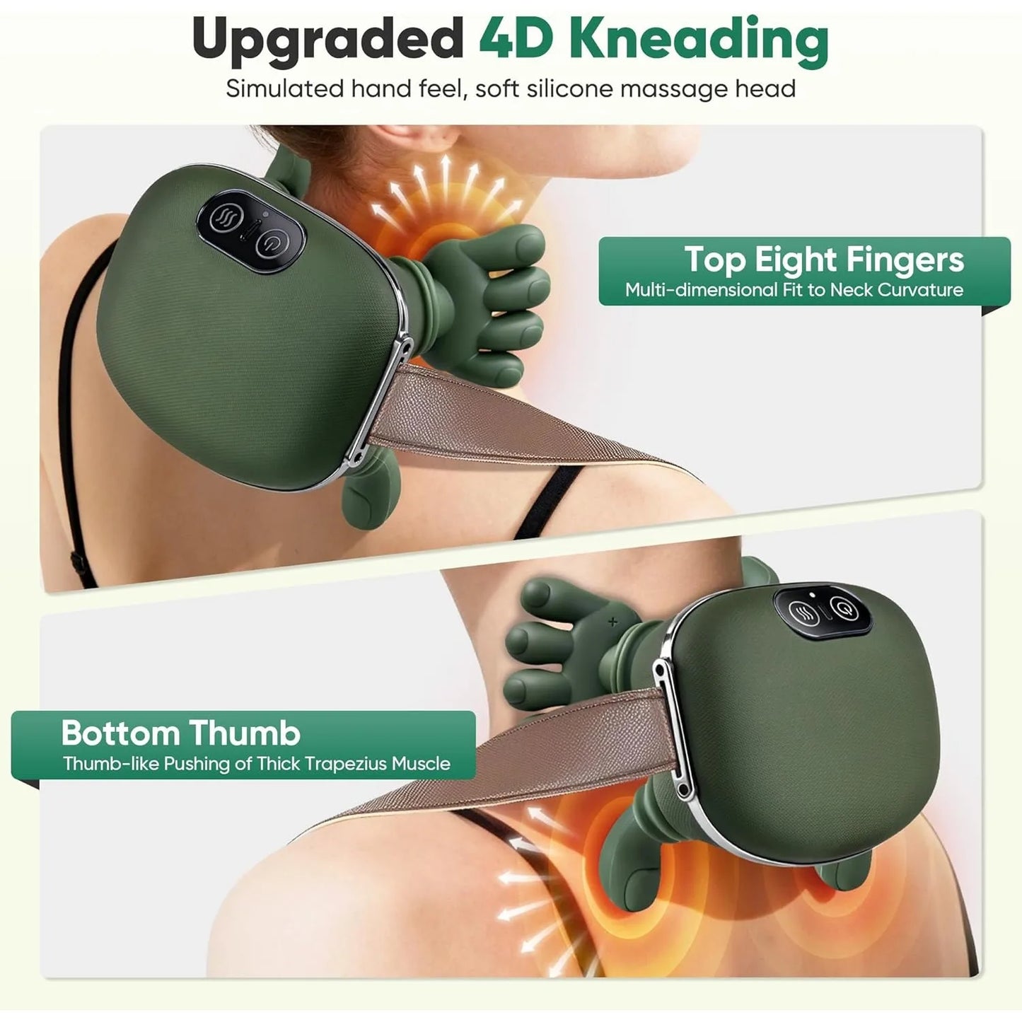 Shoulder And Neck Massager With Heated 4D Kneading Massage