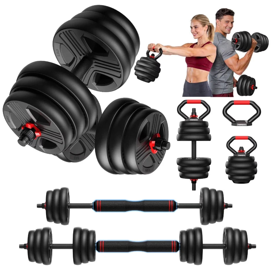 FED Fitness 5-in-1 Adjustable Dumbbell Set 20/35/45/70/90 Lb