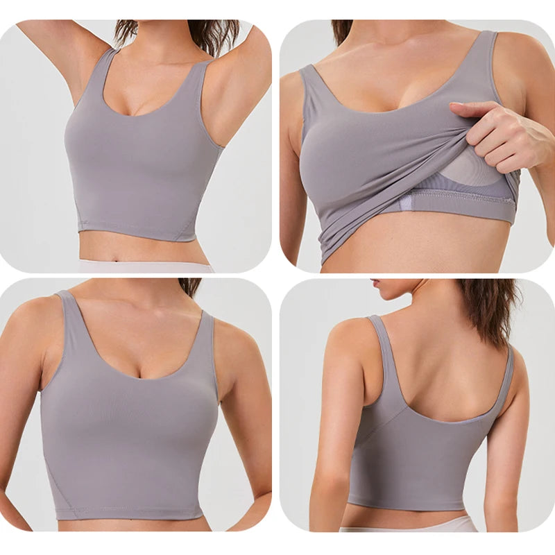 Womens Yoga Vest Activewear Top For Workout And Running