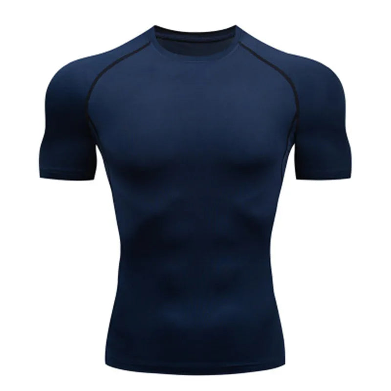 Men's Compression T Shirt For Outdoor Training And Fitness