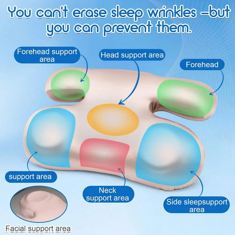 Memory Foam Pillow For Side Sleeping, Anti-Wrinkle, Multi-Functional