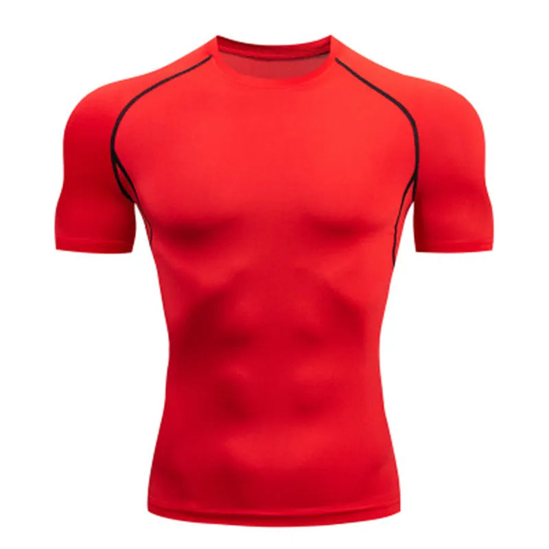 Men's Compression T Shirt For Outdoor Training And Fitness