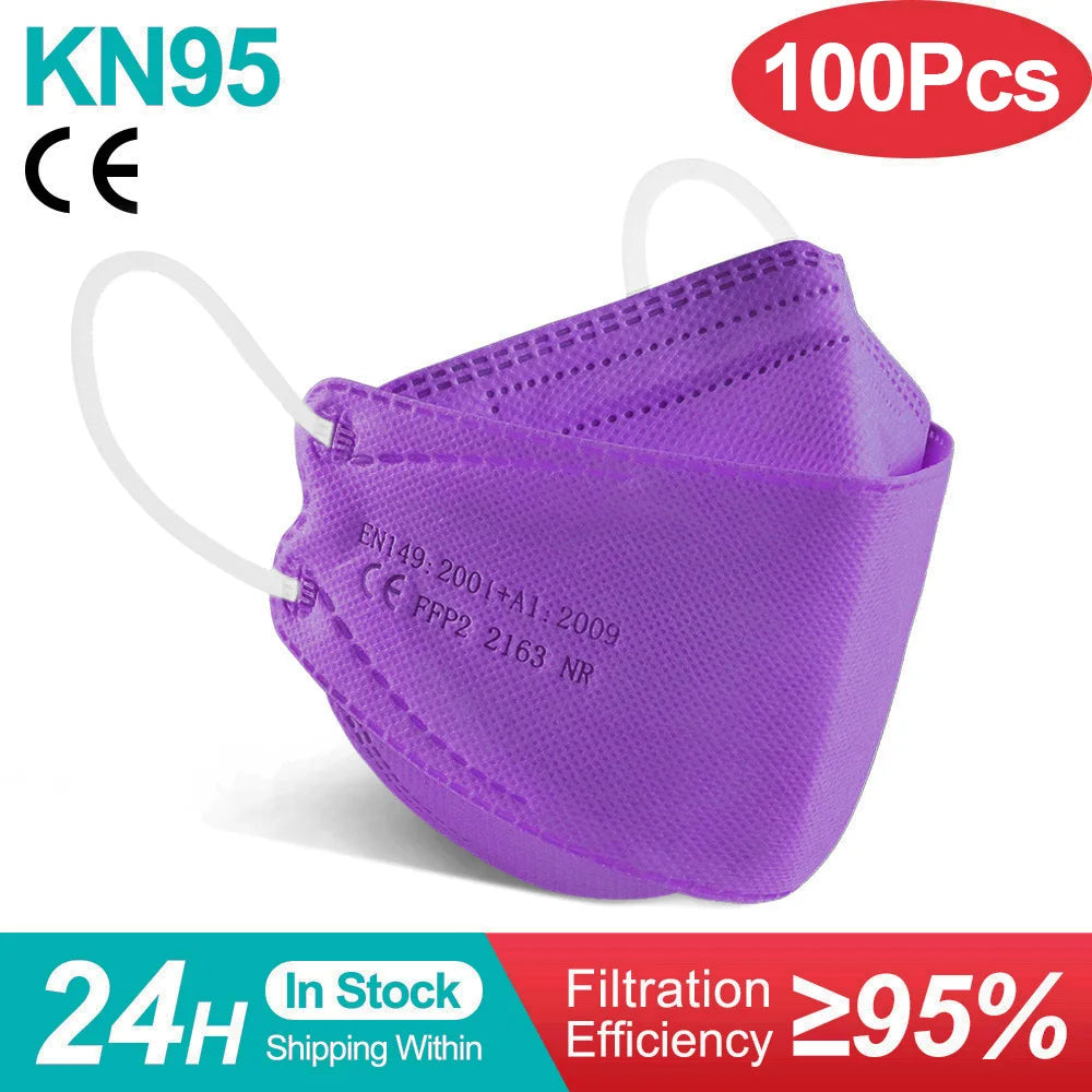 YUKUI KN95 FFP2 KF94 Face Mask CE Certified Disposable Masks