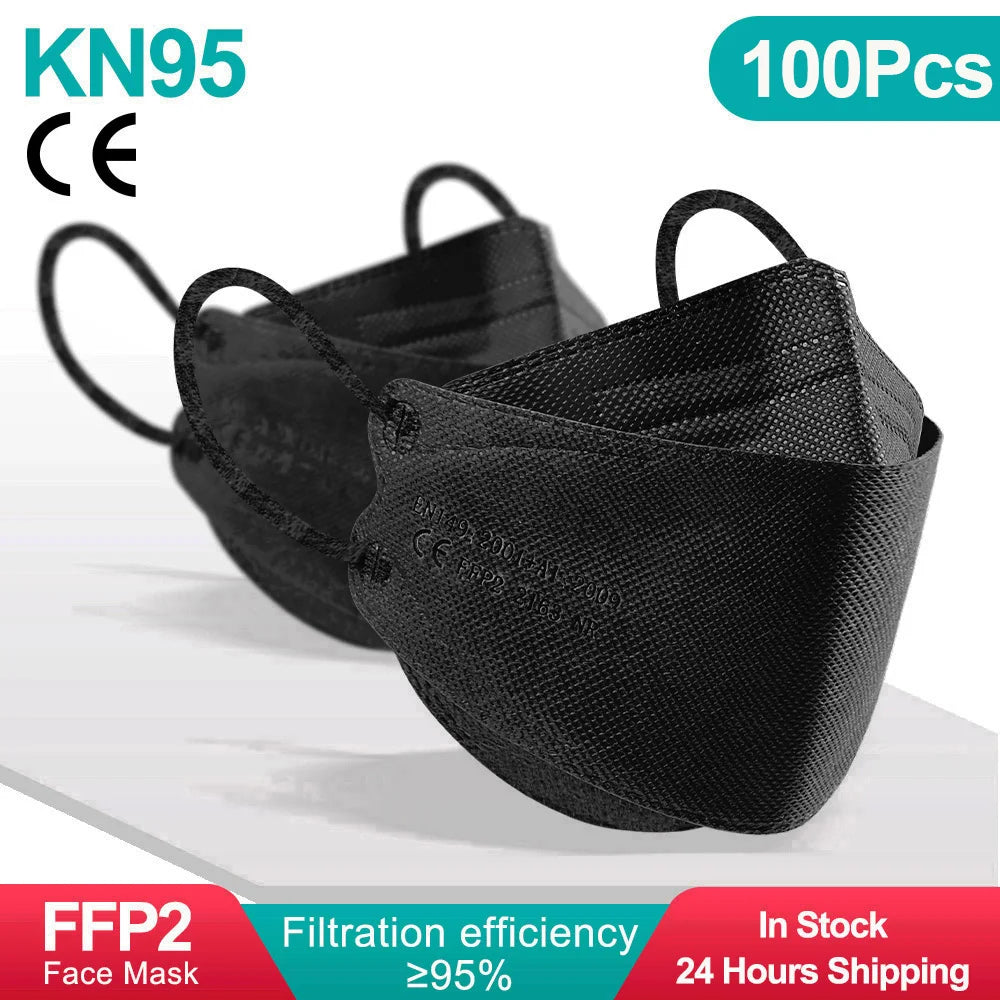 YUKUI KN95 FFP2 KF94 Face Mask CE Certified Disposable Masks