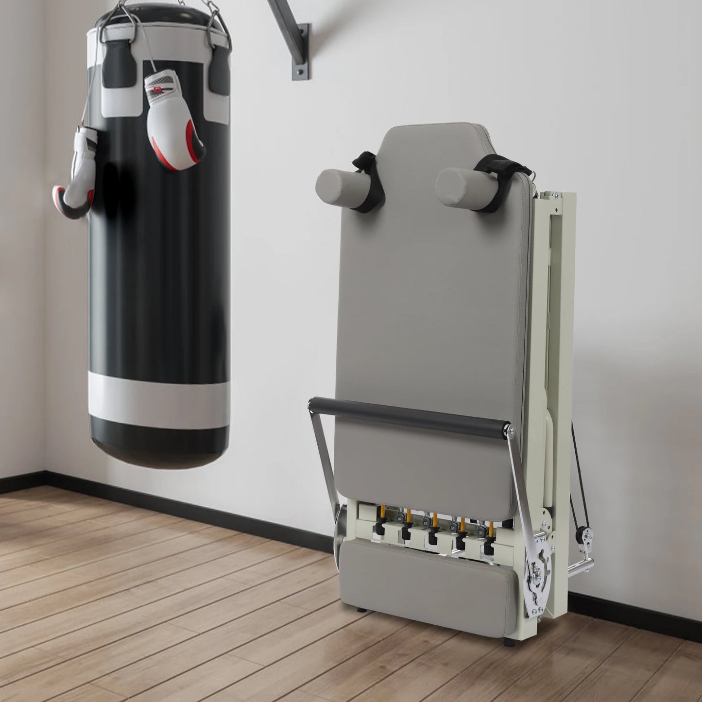 Foldable Pilates Reformer Machine 120kg Capacity For Yoga And Pilates