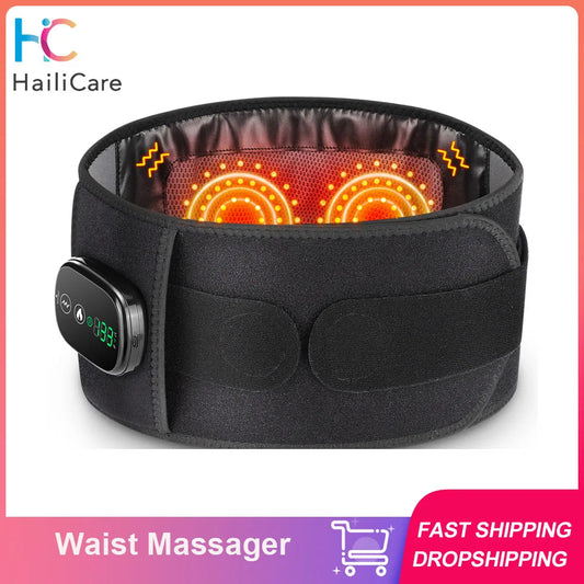 Hailicare 5-Speed Heated Waist Belt With Back Support And Massage