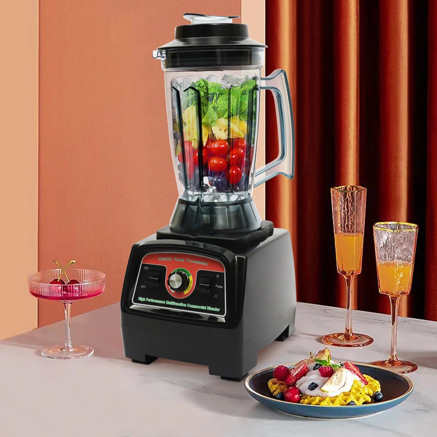 Bymaocar Large Capacity Juicer Blender For Juices And Milkshakes
