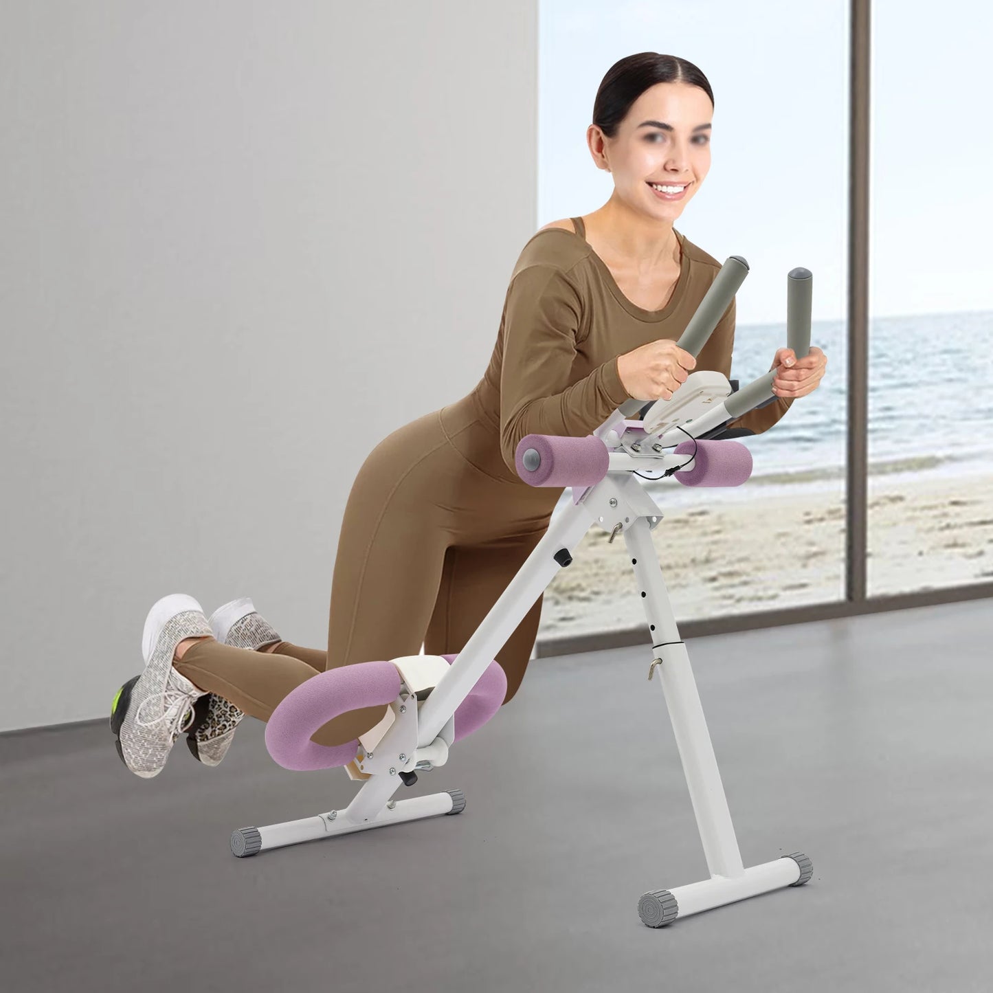 Foldable Abdominal Exerciser Machine For Home Office Gym