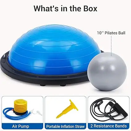 Half Exercise Ball Balance Trainer For Yoga And Pilates