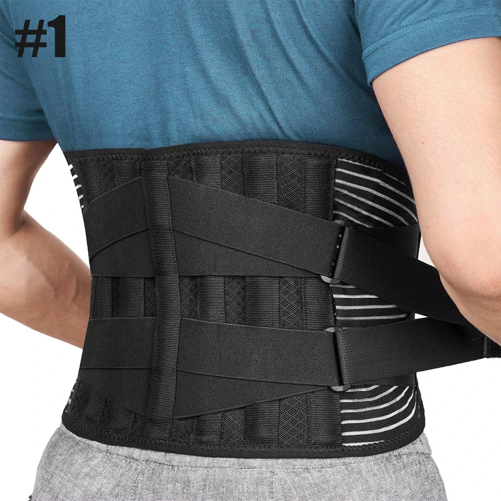 Lumbar Back Brace With 6 Stays Anti Skid Orthopedic Support