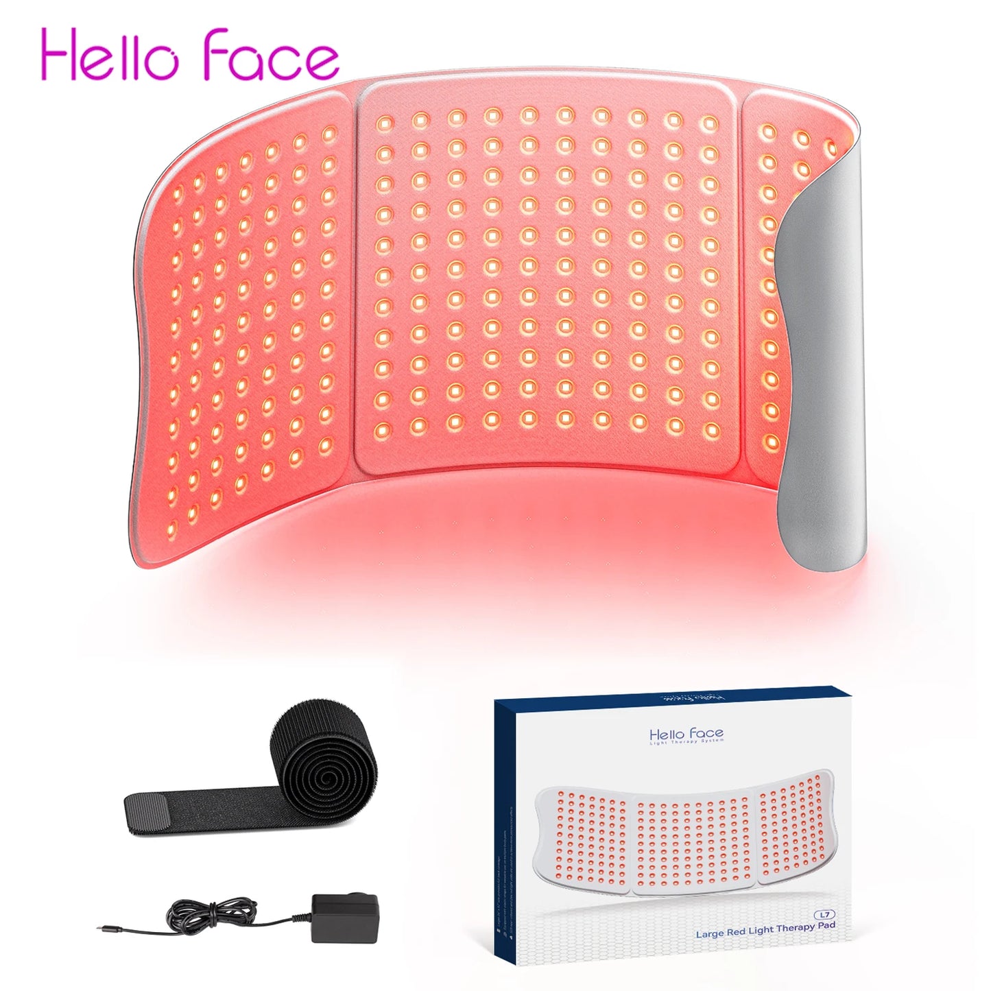 Hello Face Red Light Therapy Pad 660nm 850nm Near Infrared
