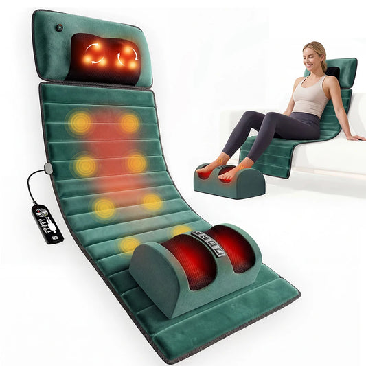 Full Body Massage Mat With Heat And Detachable Massager Pad