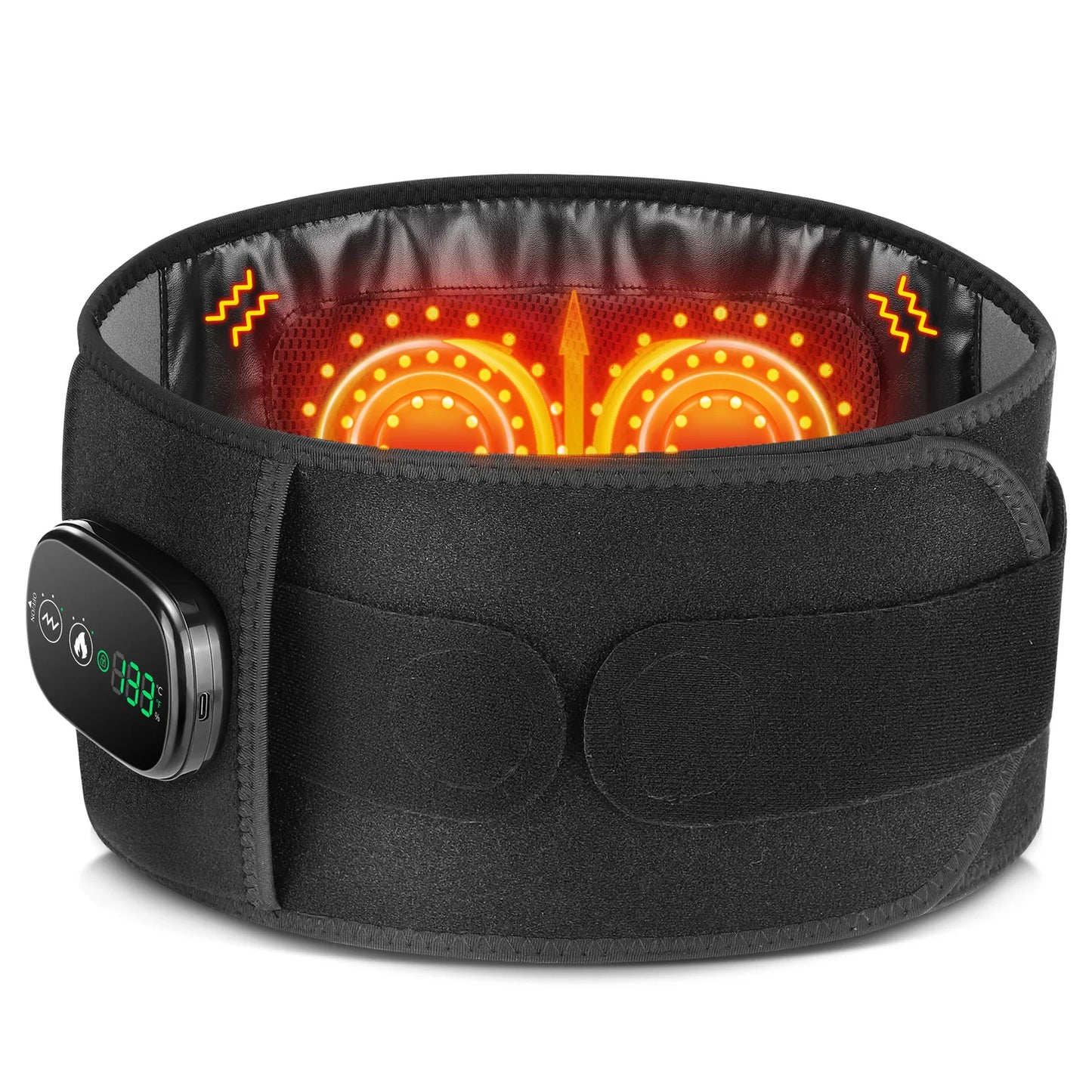 Hailicare 5-Speed Heated Waist Belt With Back Support And Massage